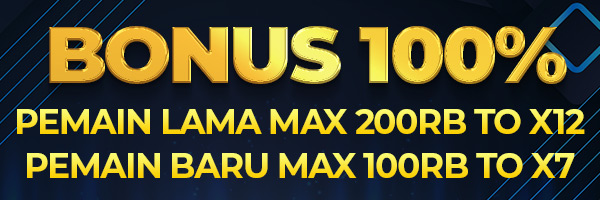 bonus 100% member baru dan lama